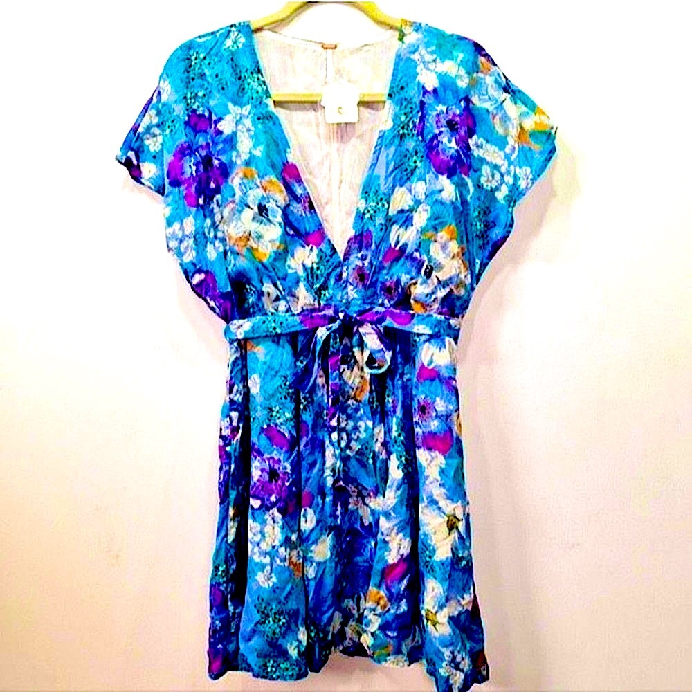 Free People Floral Mini Dress